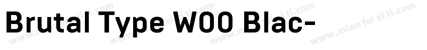 Brutal Type W00 Blac字体转换